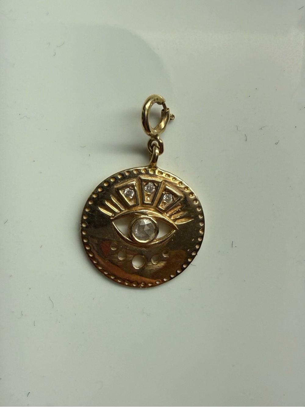 bluboho Gold Evil Eye Charm - Picture 2 of 3